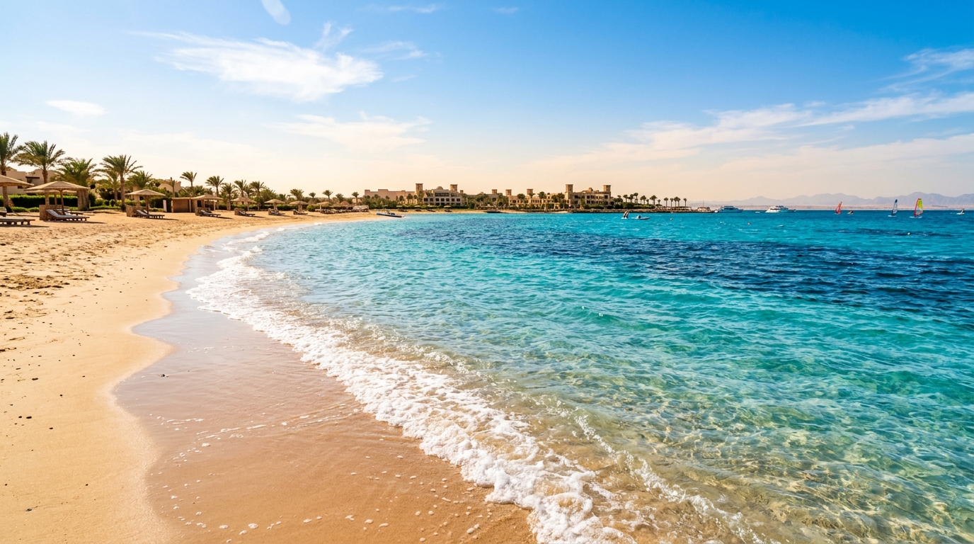 Pristine Turquoise Red Sea Coastline
